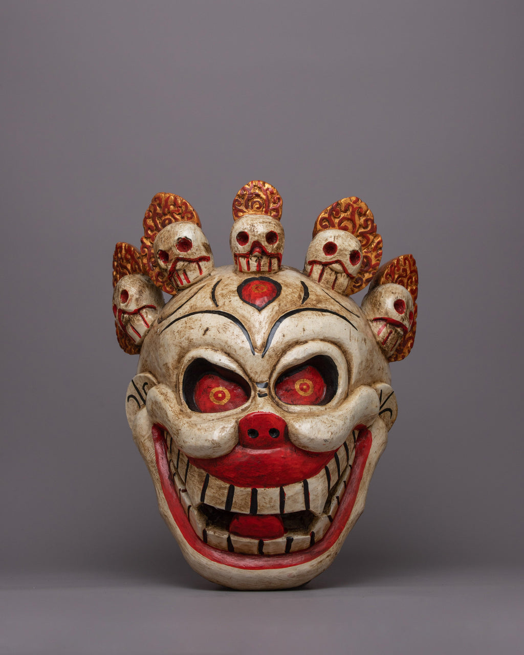 Wode Mask Wooden Carved Mask | One-of-a-Kind Piece for Your Collection