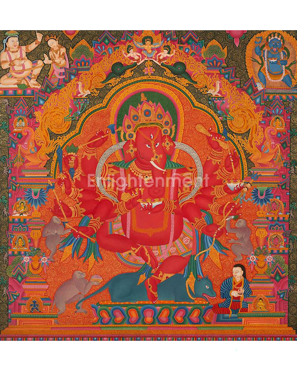 Master Quality Ganesh Thangka Painting 
