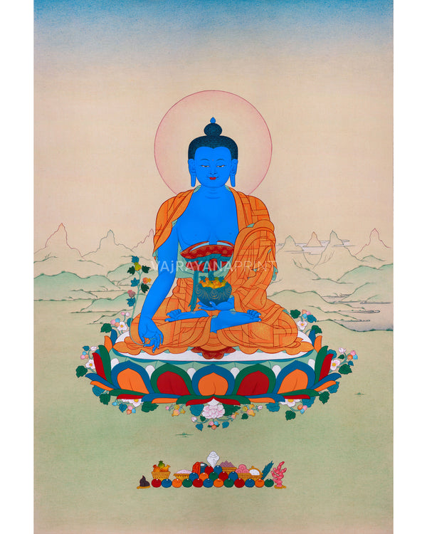 Divine Healing: Medicine Buddha Digital Print for Spiritual Wellness