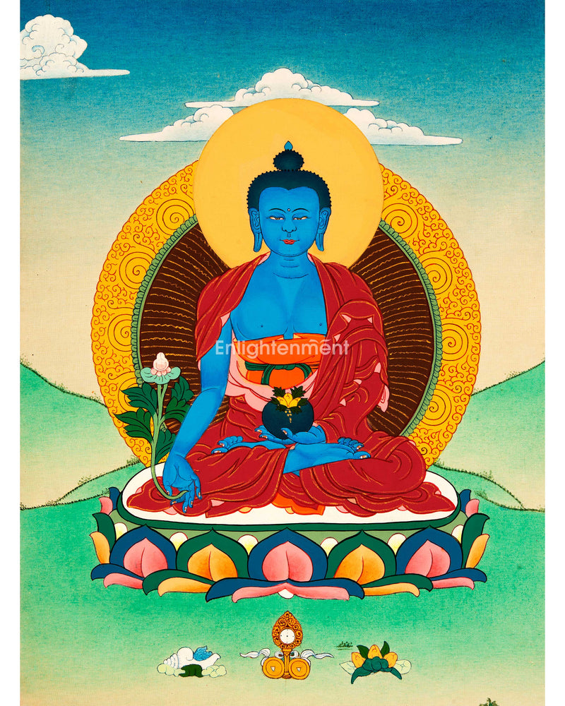 Discover The Enlightening Medicine Buddha Thangka