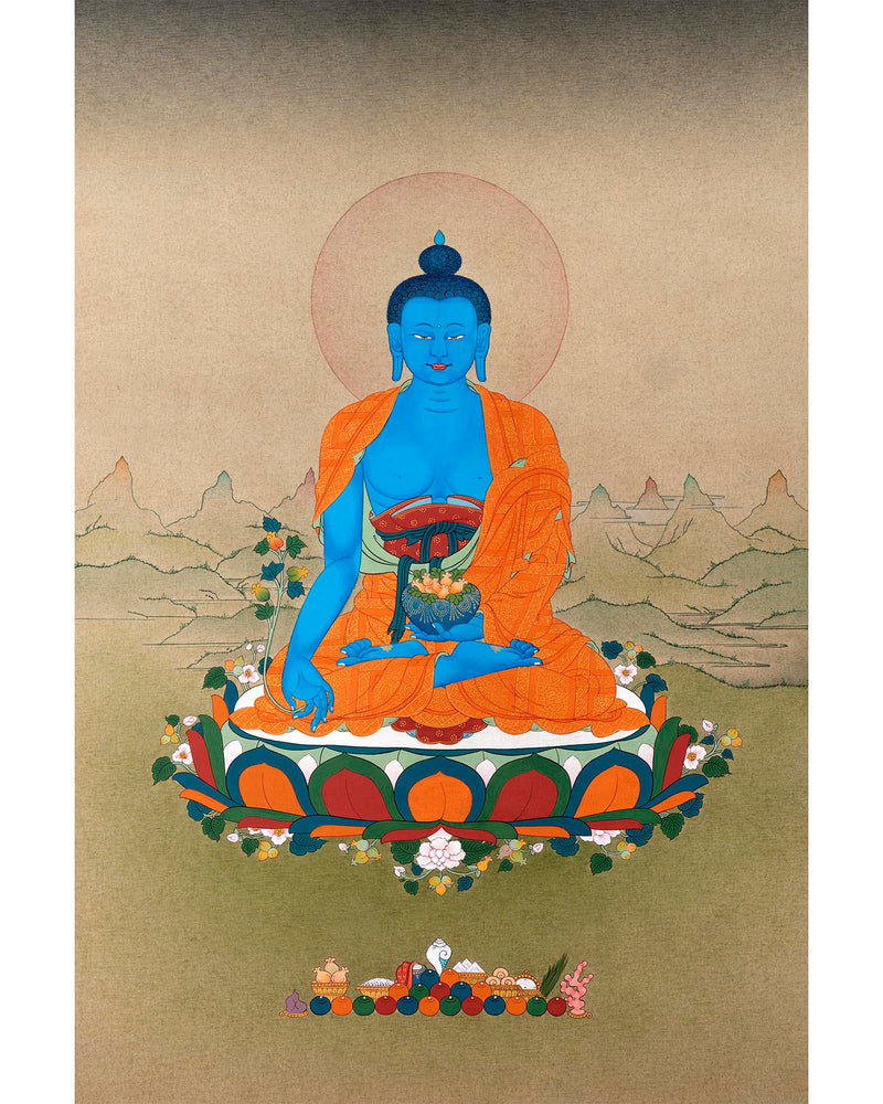 Medicine Buddha Thangka | Thanka Painting | Tibetan Traditional Art