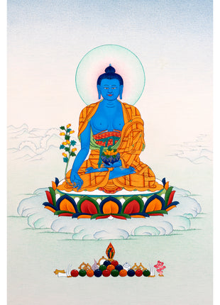 The Medicine Buddha | Tibetan Thangka Painting