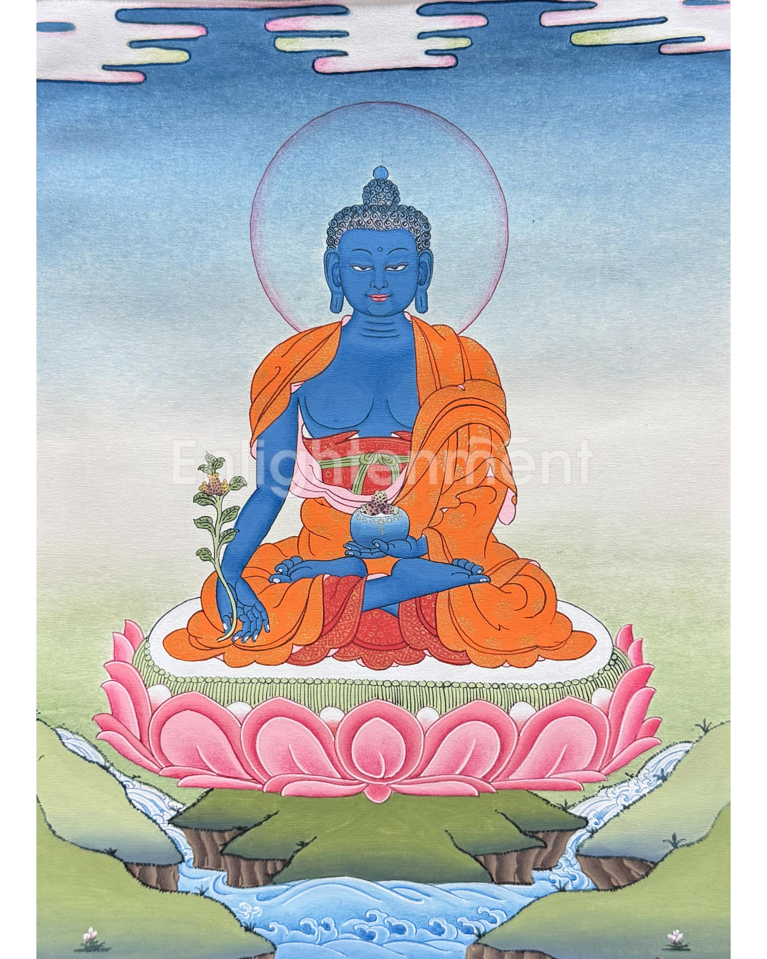Medicine Buddha Meditation Thangka 