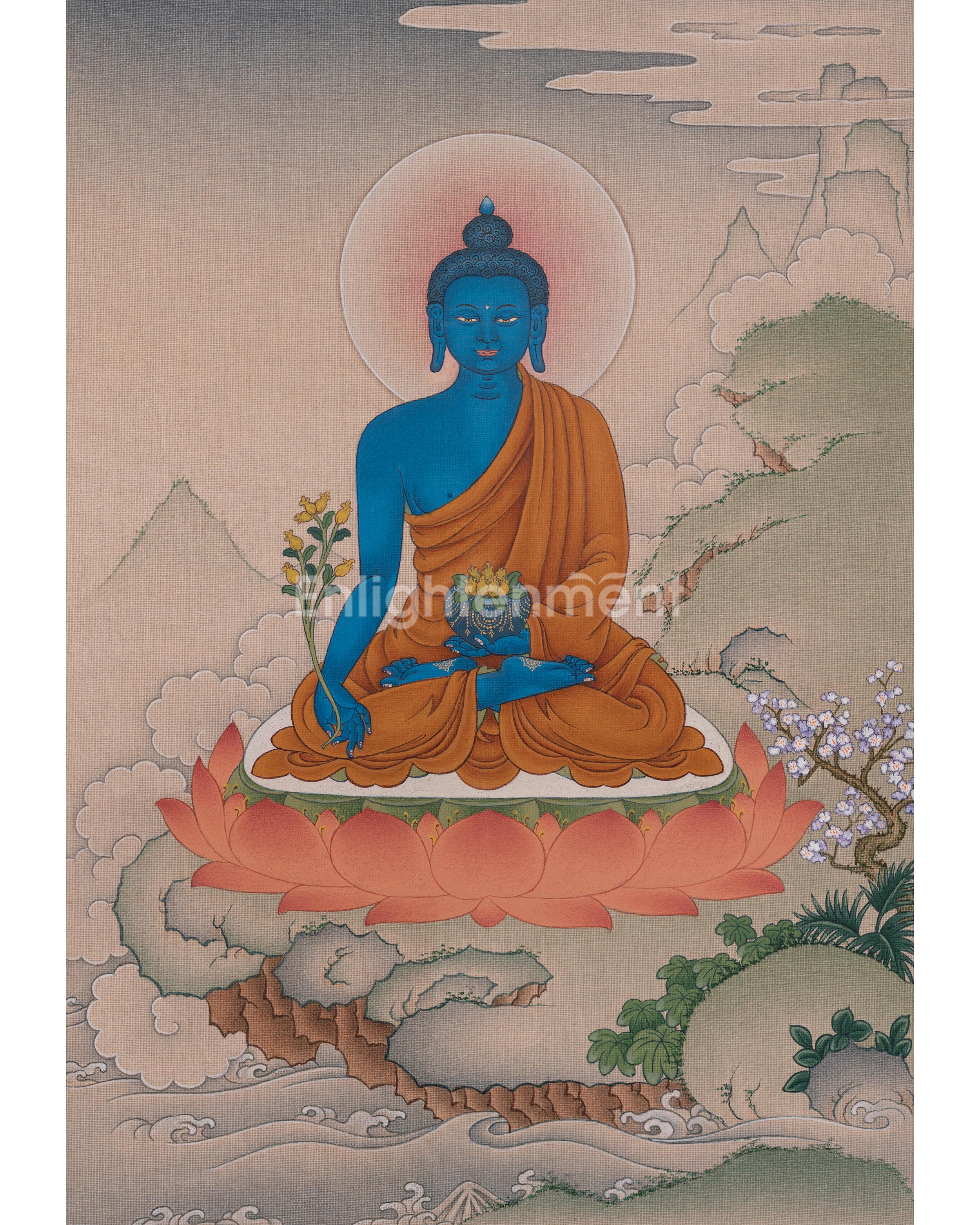 Medicine Buddha Spiritual Art
