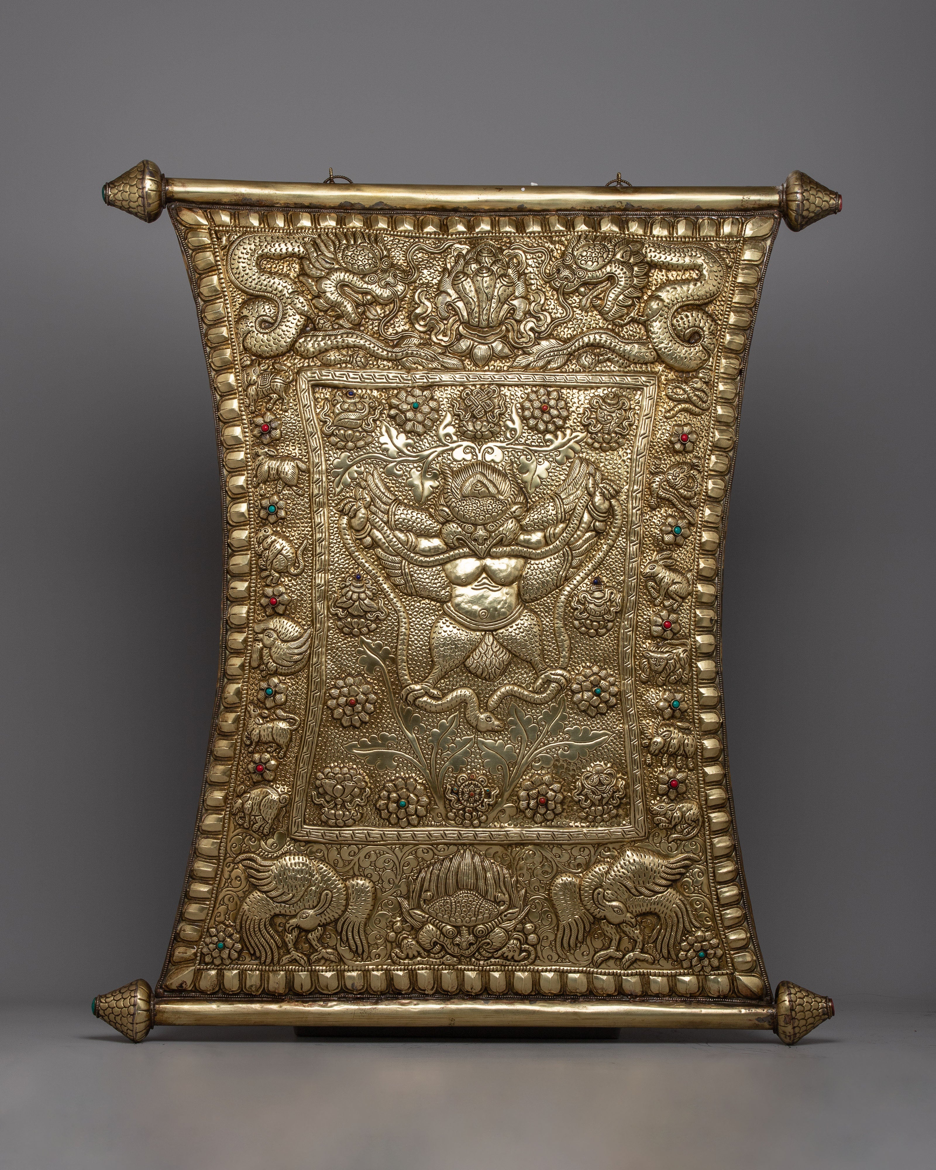 Garuda Metal Wall Hanging Thanka