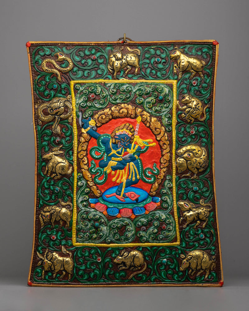 Vajravarahi Metal Thanka Wall Hanging