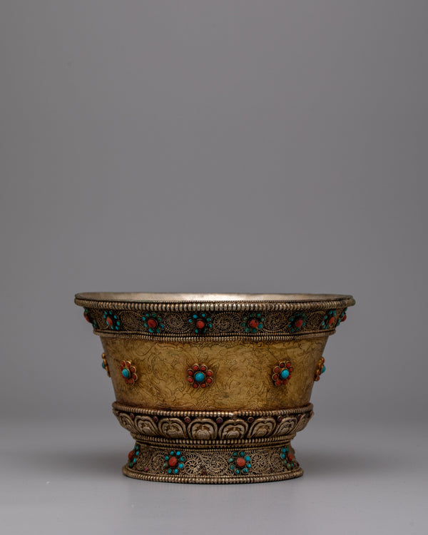 Tibetan Water Bowl Offering 