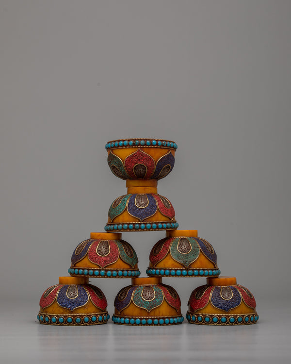 7 offering bowls set