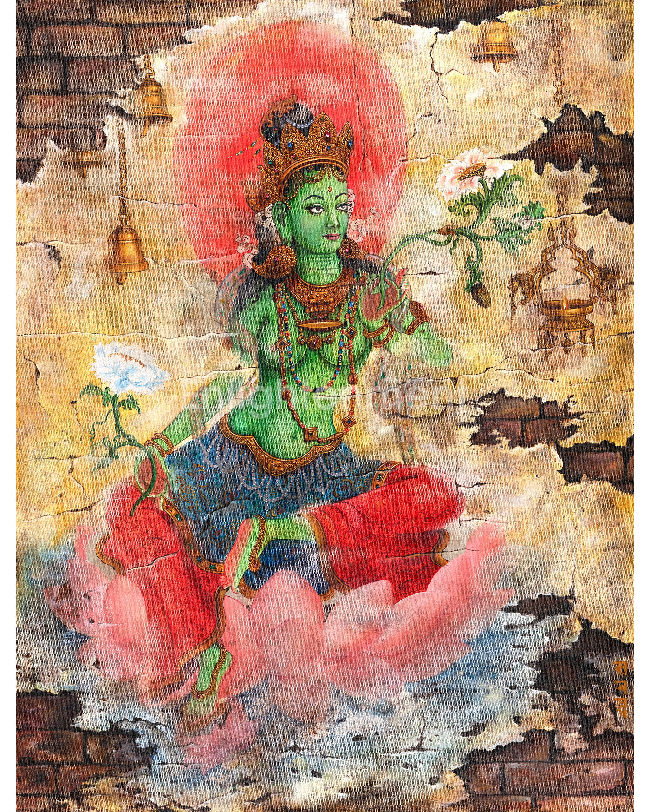 Oil Painting Tara 