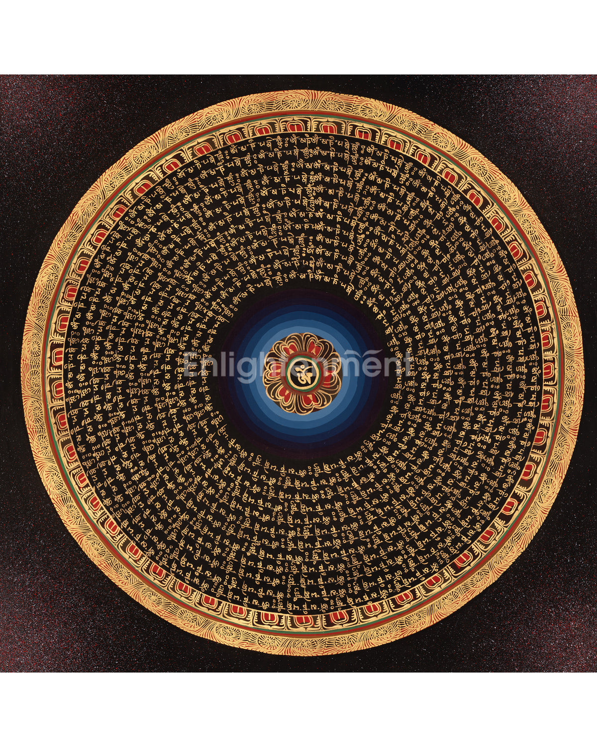 Om Mantra Mandala Thangka