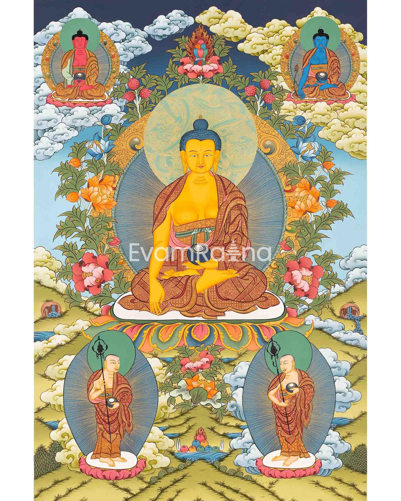 Original Shakyamuni Buddha Thangka