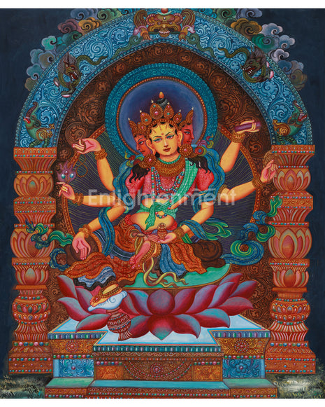 Original 6-Arms Vasudhara Thangka