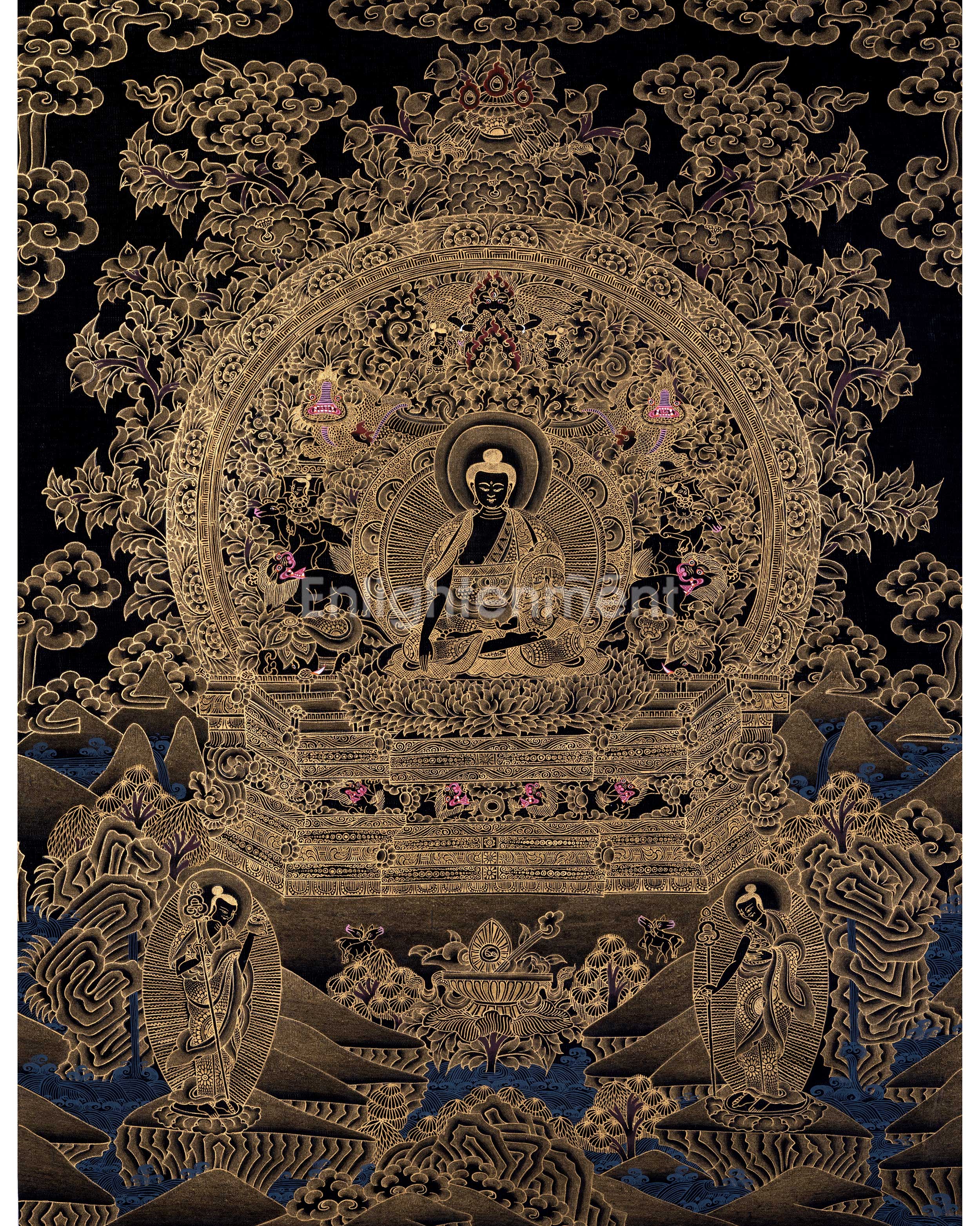 Original Shakyamuni Buddha Thangka 
