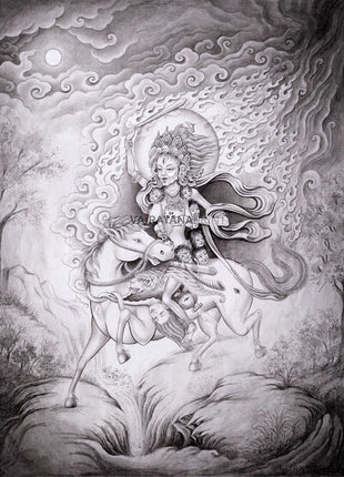 Palden Lhamo Thangka Print