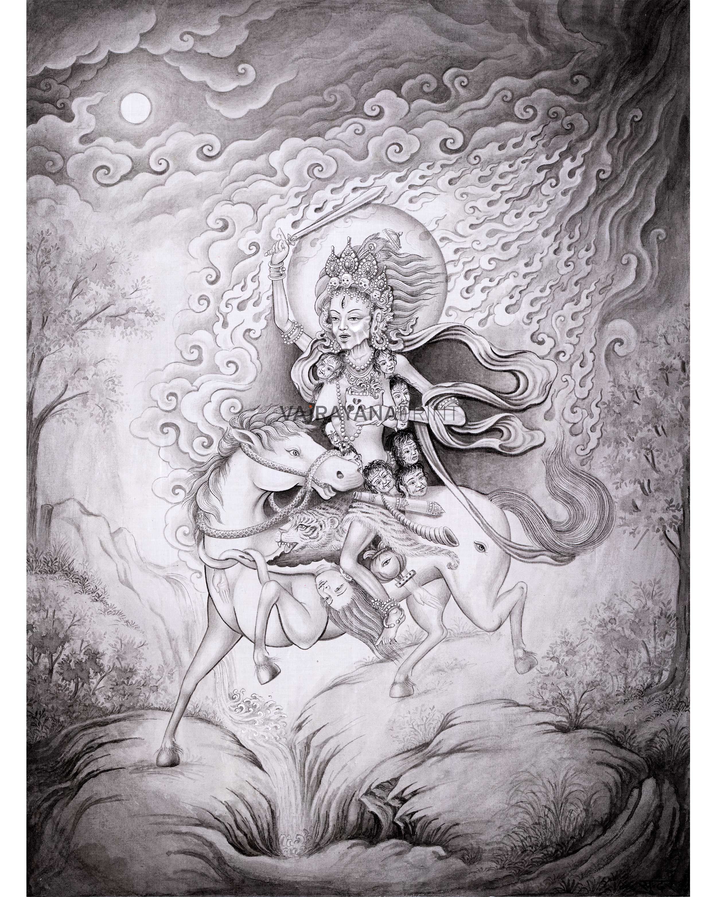 Palden Lhamo Thangka Print