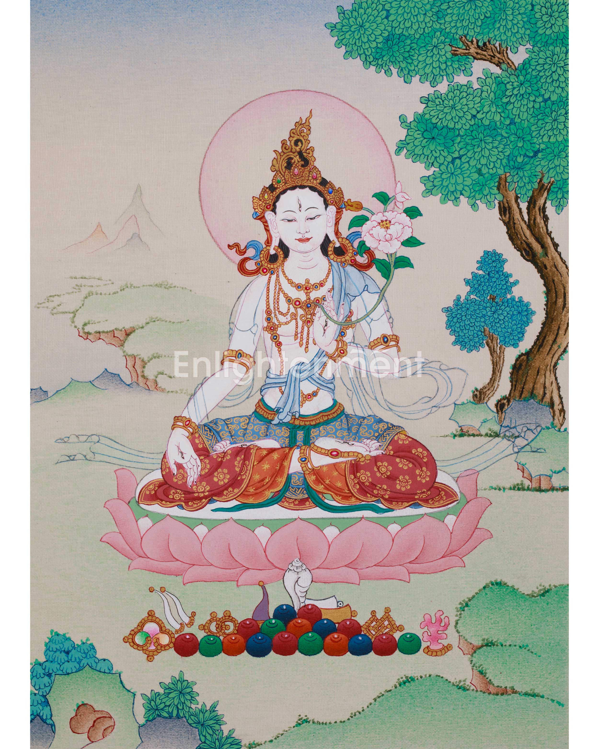 Peaceful Sita Tara Thangka