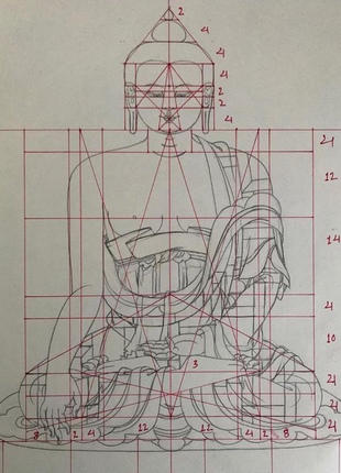 Thangka Of Buddha Shakyamuni And Mara Downloadable File