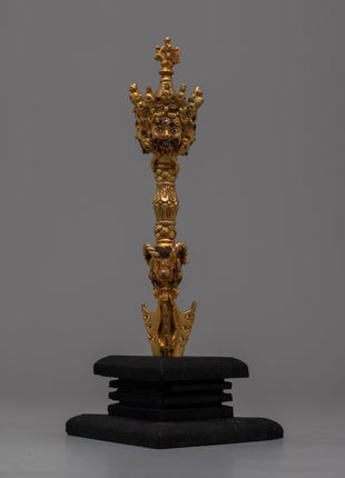 Wooden Base Phurba