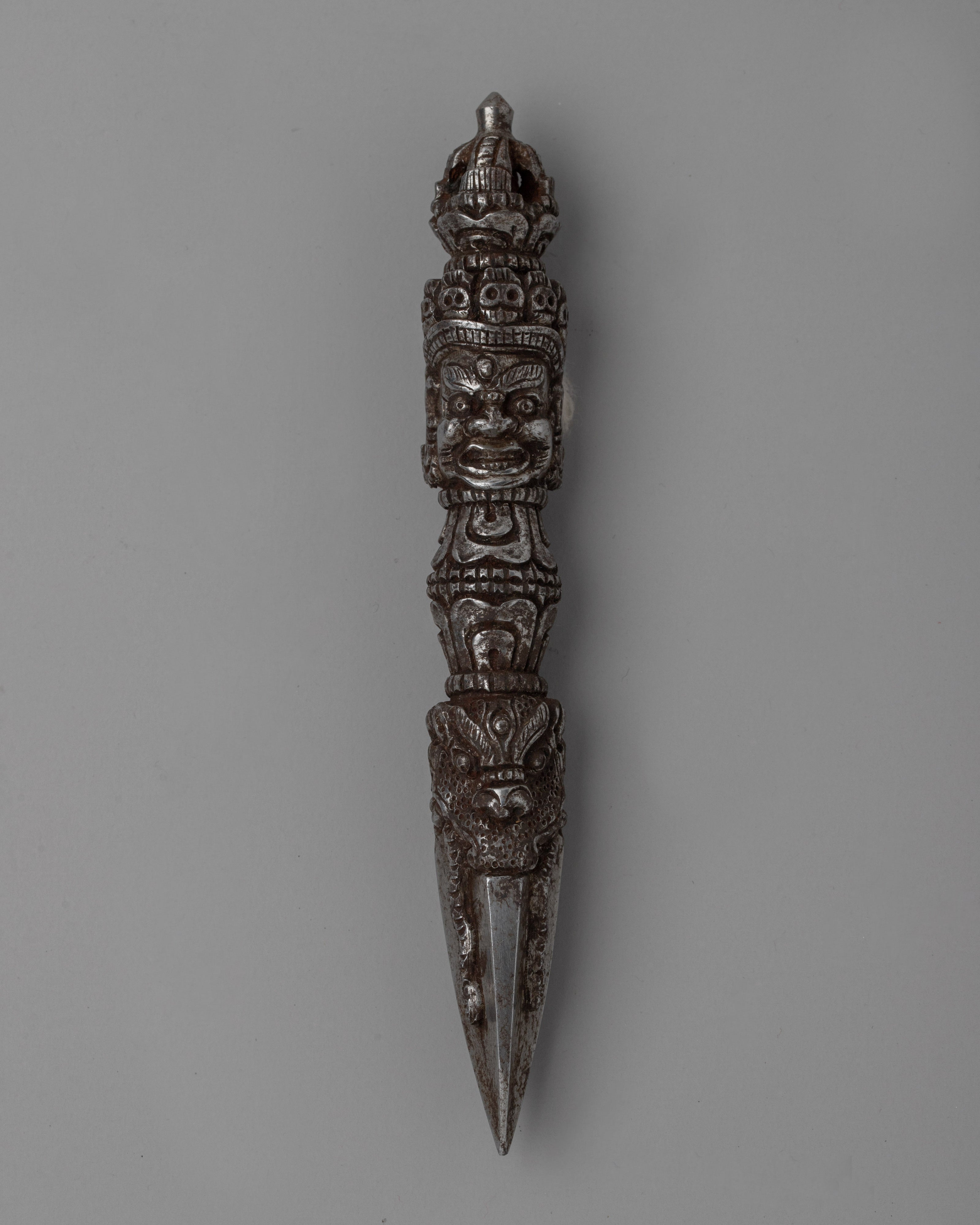 Tibet Ritual Dagger Tibetan Ritual Phurba | Sacred Ritual Dagger with Vajra and Wrathful D