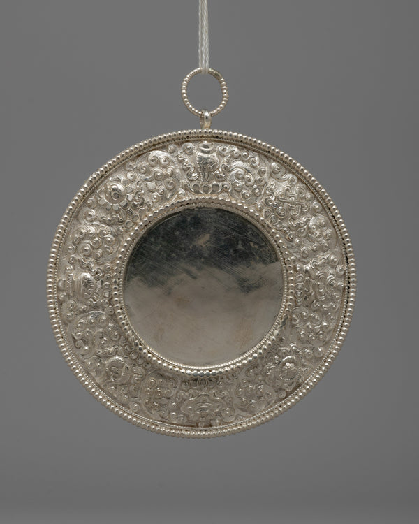 Round Silver Mirror&nbsp;