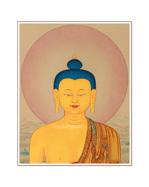 Portrait of Enlightened Buddha Shakyamuni | Siddhartha Gautama