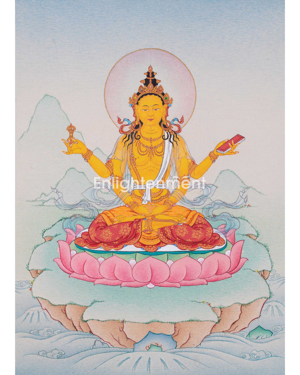 Prajla Hand Painted Artwork Of Prajna Paramita | Perfection of Wisdom