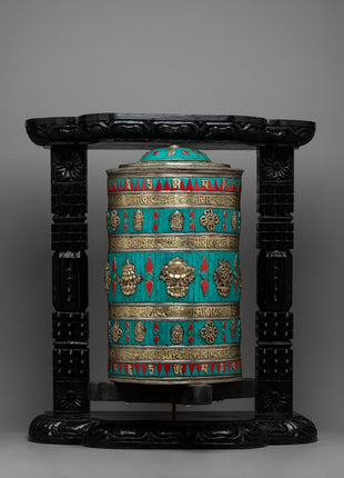 Auspicious Decor Prayer Wheel
