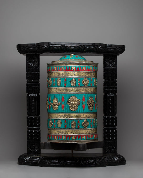 Auspicious Decor Prayer Wheel