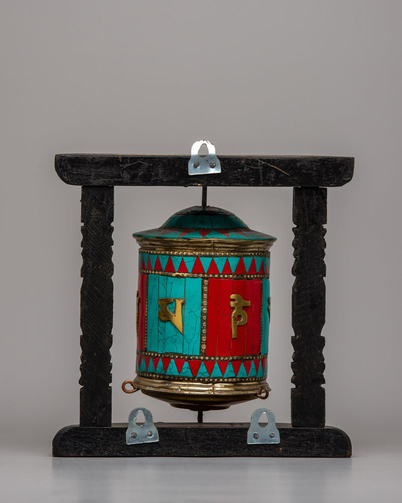 Prayer Wheel Buddhist Ritual Item | Spinning the Wheels of Spiritual Devotion and Blessings