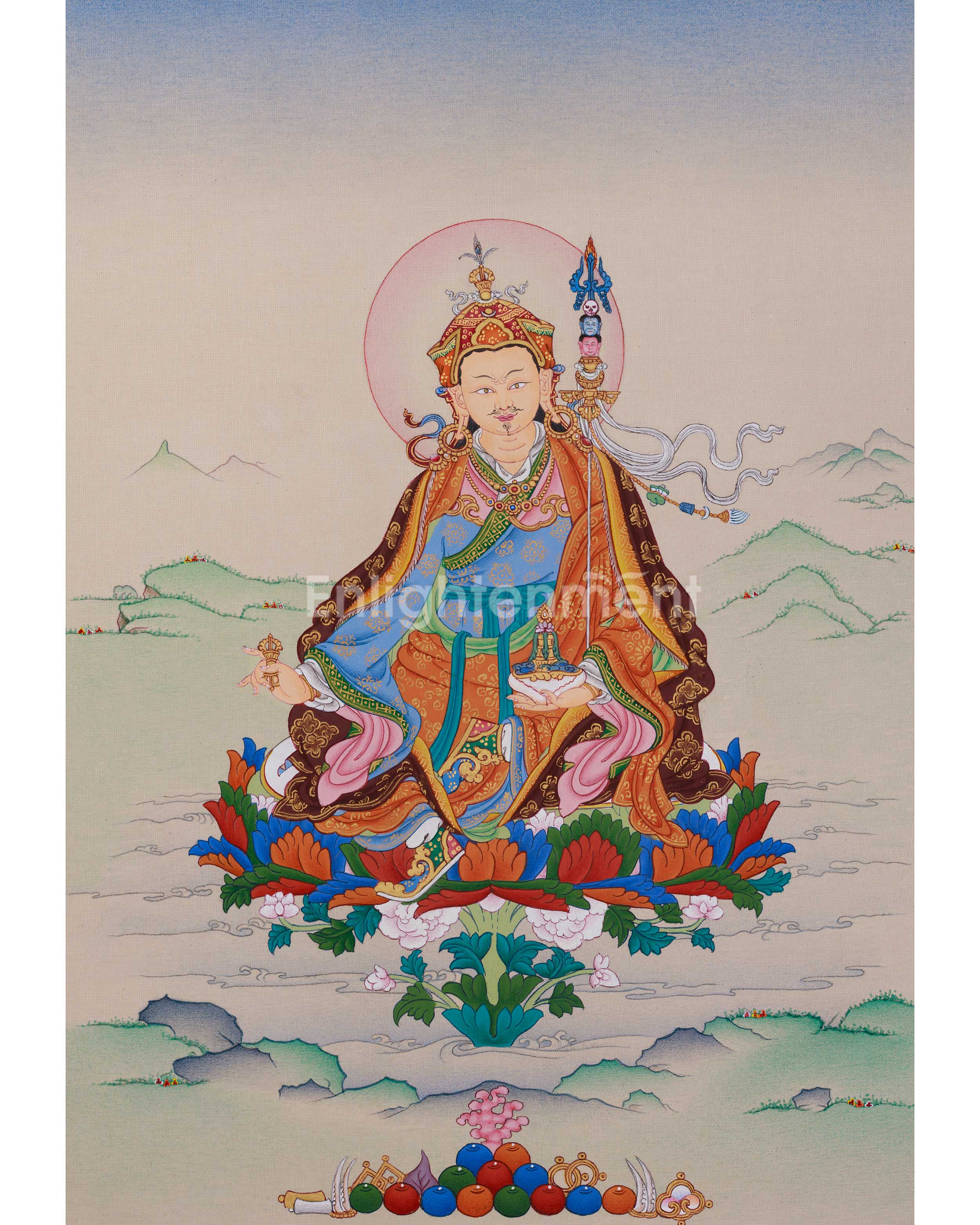 Precious Teacher Guru Rinpoche Thangka