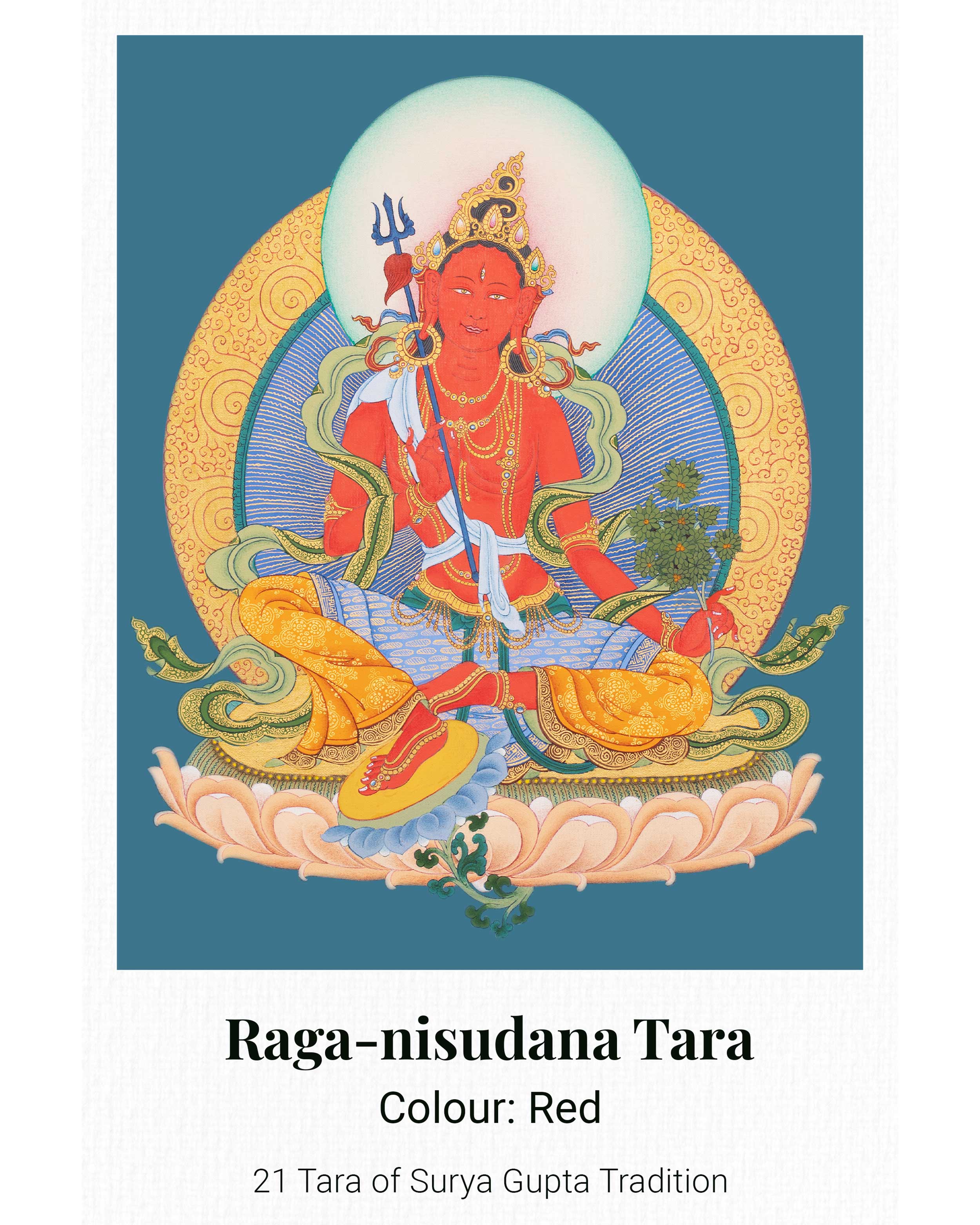21 Tara Canvas Print | Spiritual Artwork of the 21 Transformative Forms of Goddess Tara