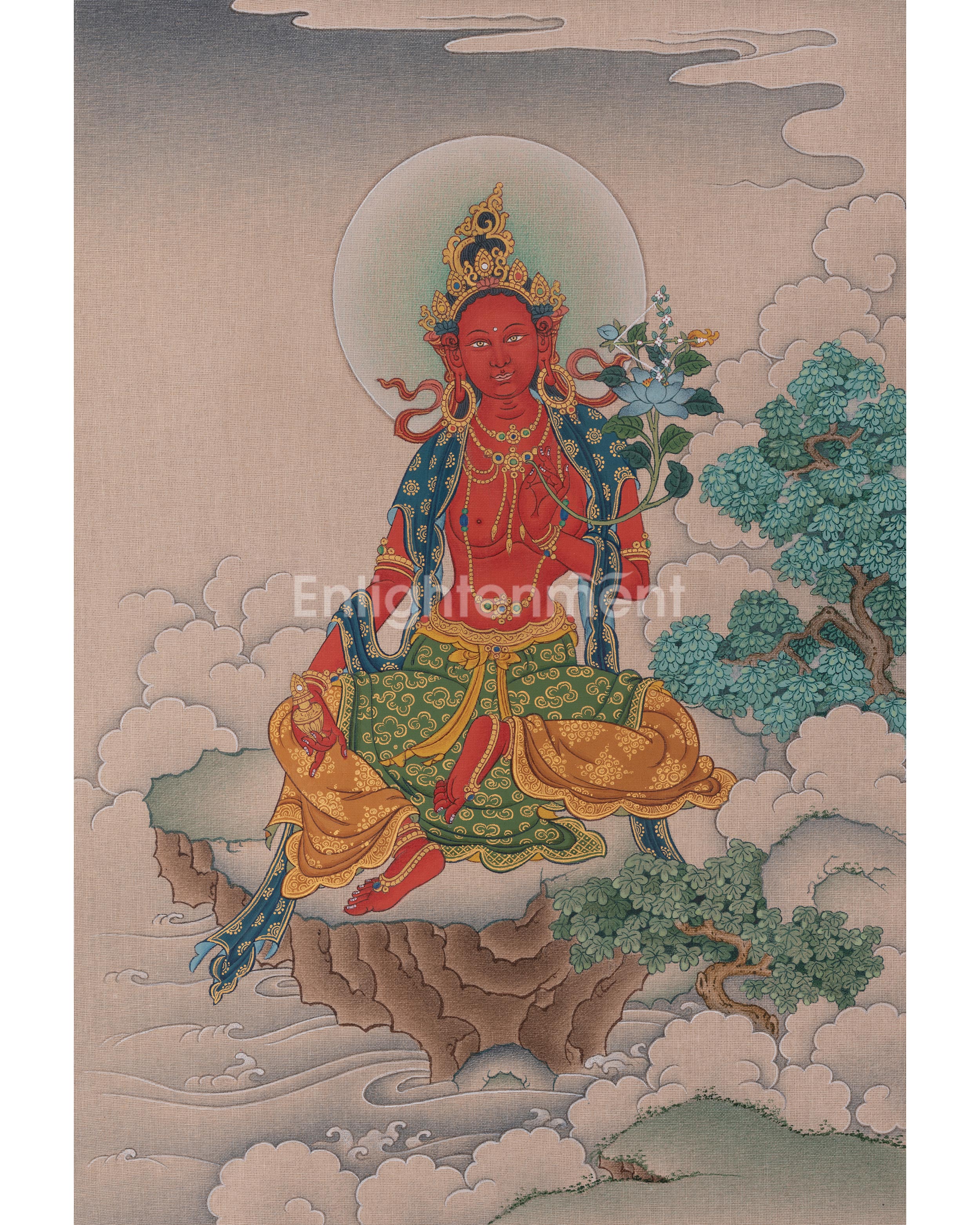 Red Tara Buddhist Art