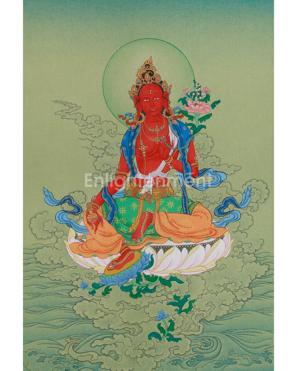 Red Tara Tibetan Thangka