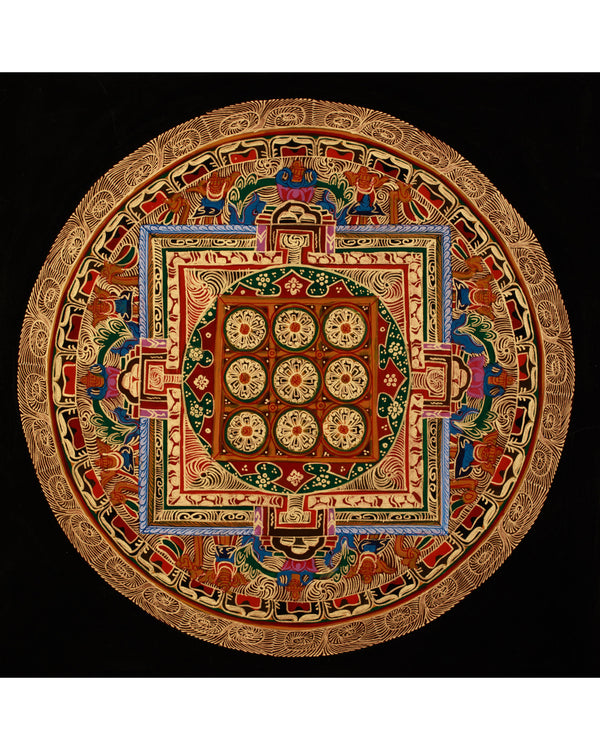 Round Mandala Thangka