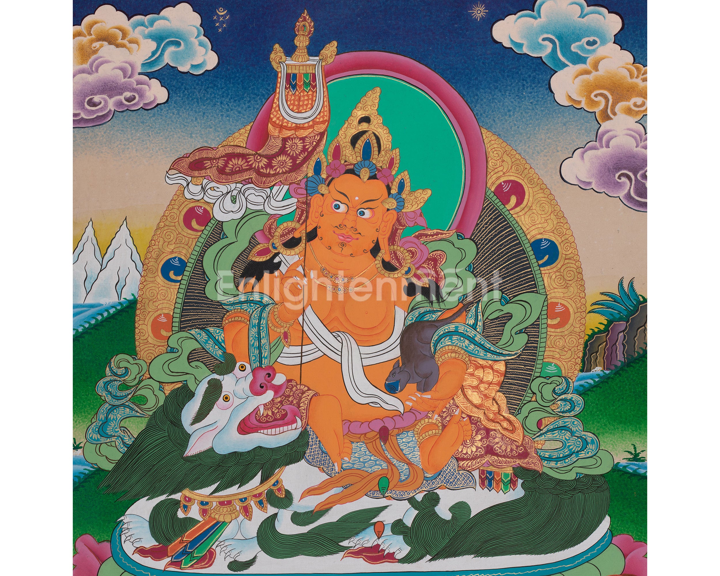 Original Hand-Painted Namtose Thangka Painting | Buddhist Religious Art