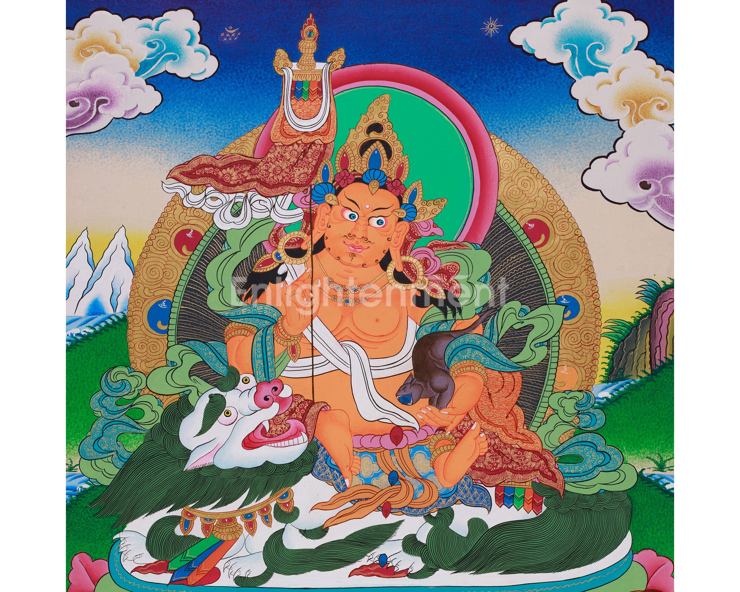 Original Hand-Painted Namtose Thangka Painting | Buddhist Religious Art