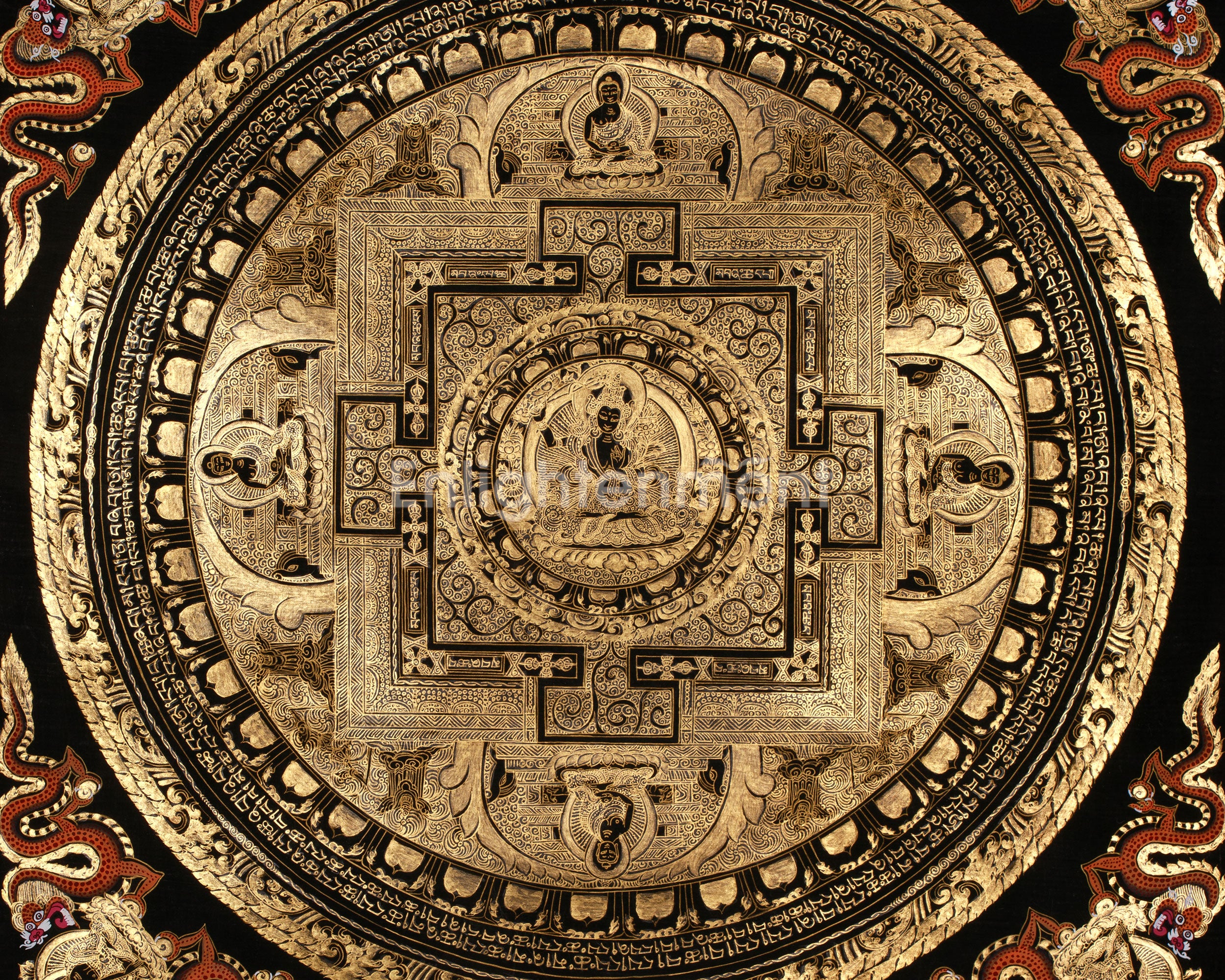 Manjushri Mandala Thangka | Unfolding the Path to Enlightenment