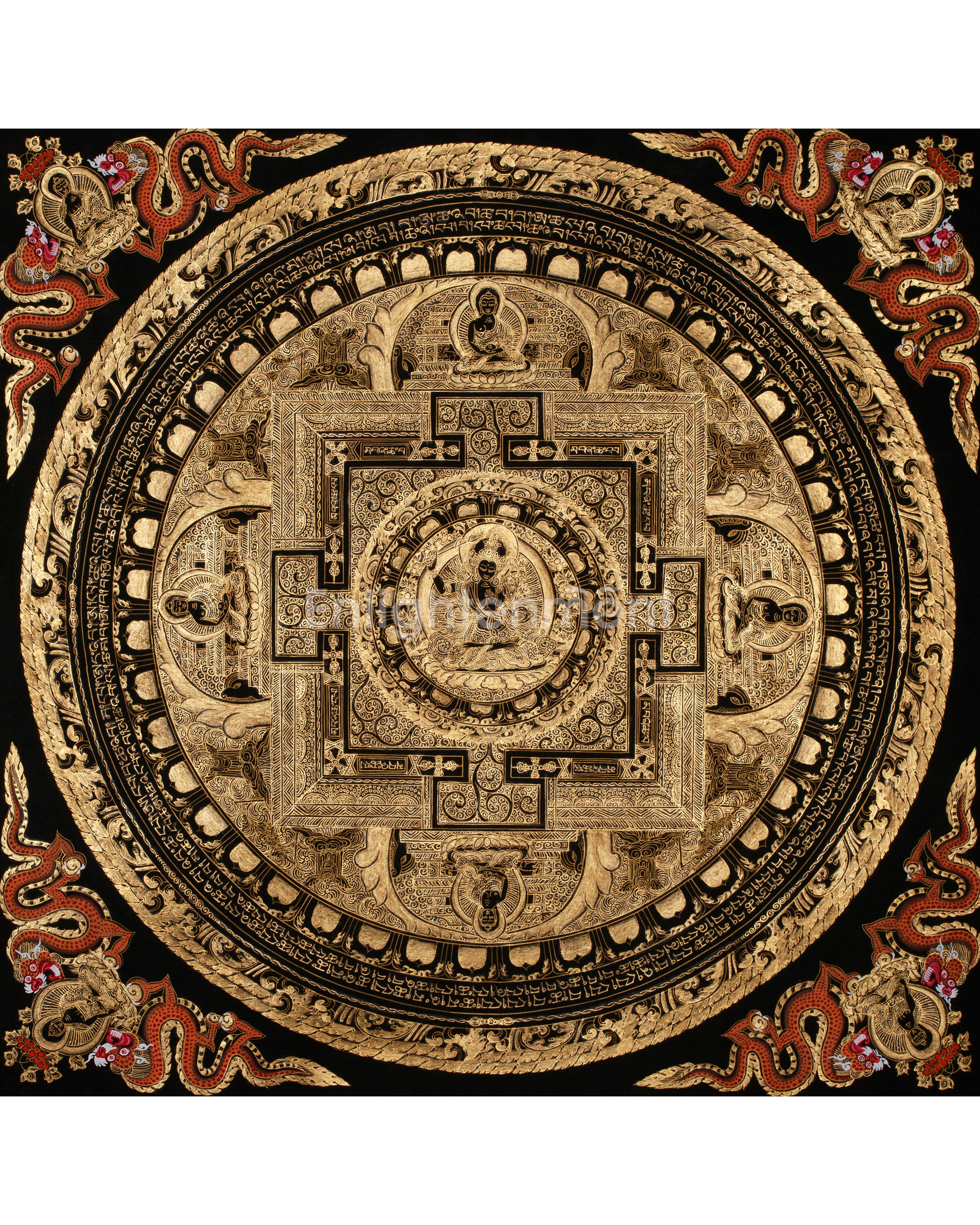 Manjushri Mandala Thangka | Unfolding the Path to Enlightenment