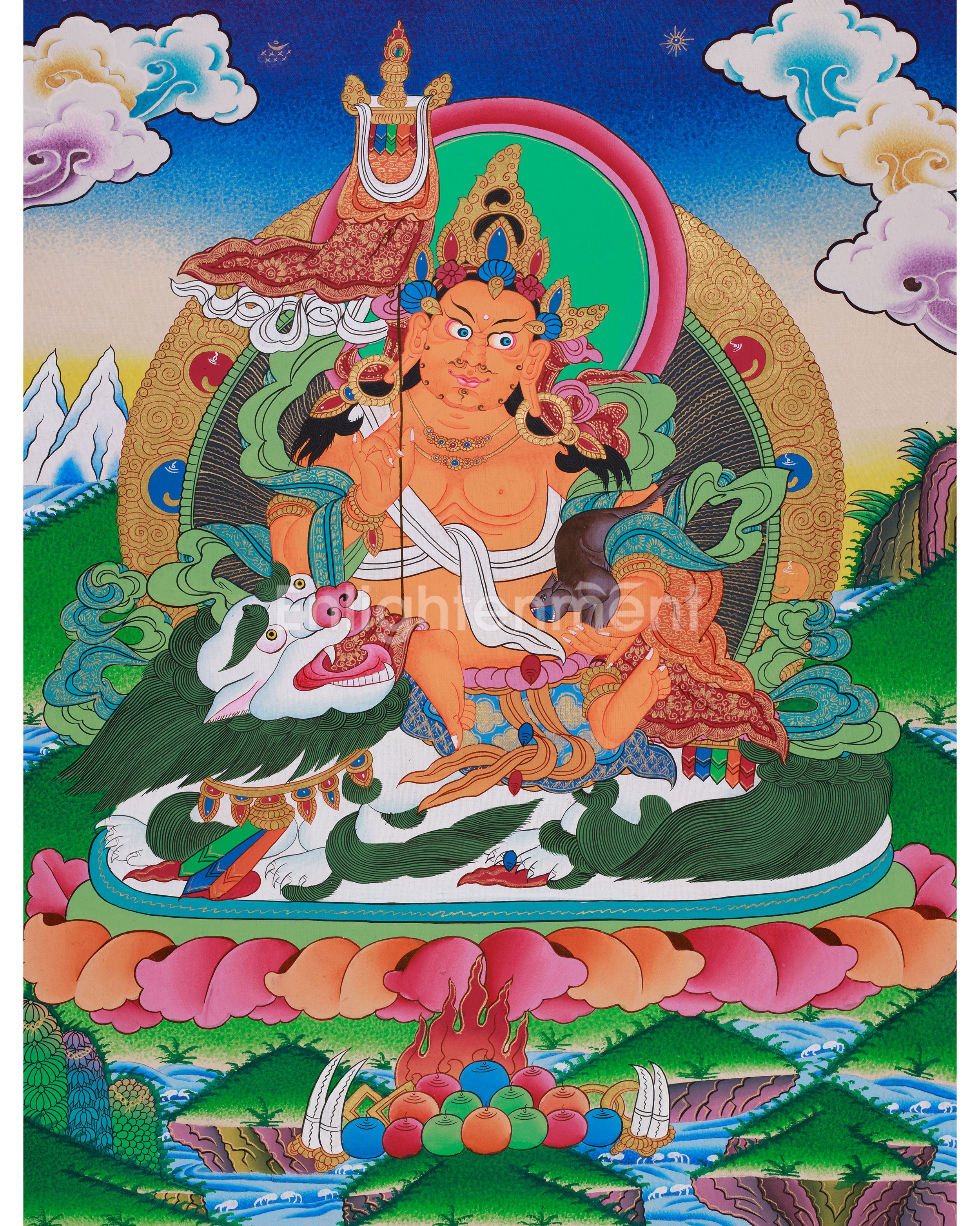 Original Hand-Painted Namtose Thangka Painting | Buddhist Religious Art