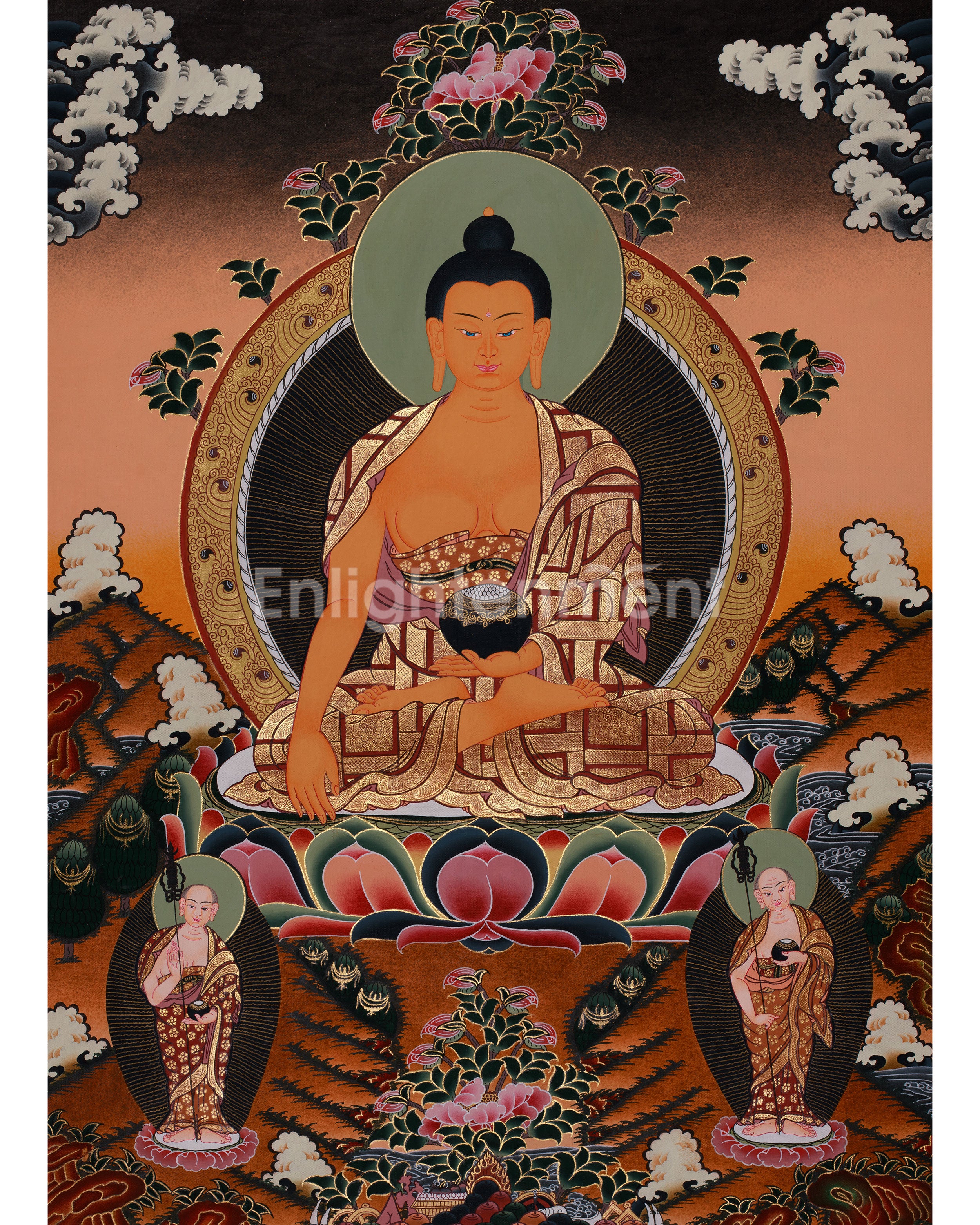 Gautama Buddha With Disciples | Enlightened One