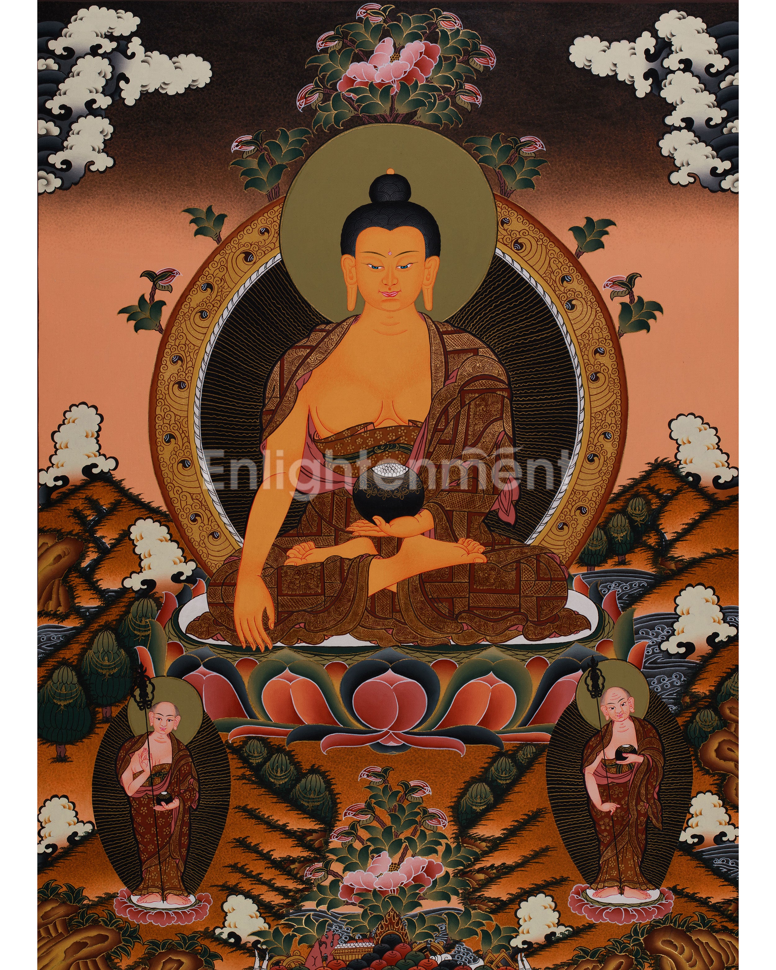 Gautama Buddha With Disciples | Enlightened One