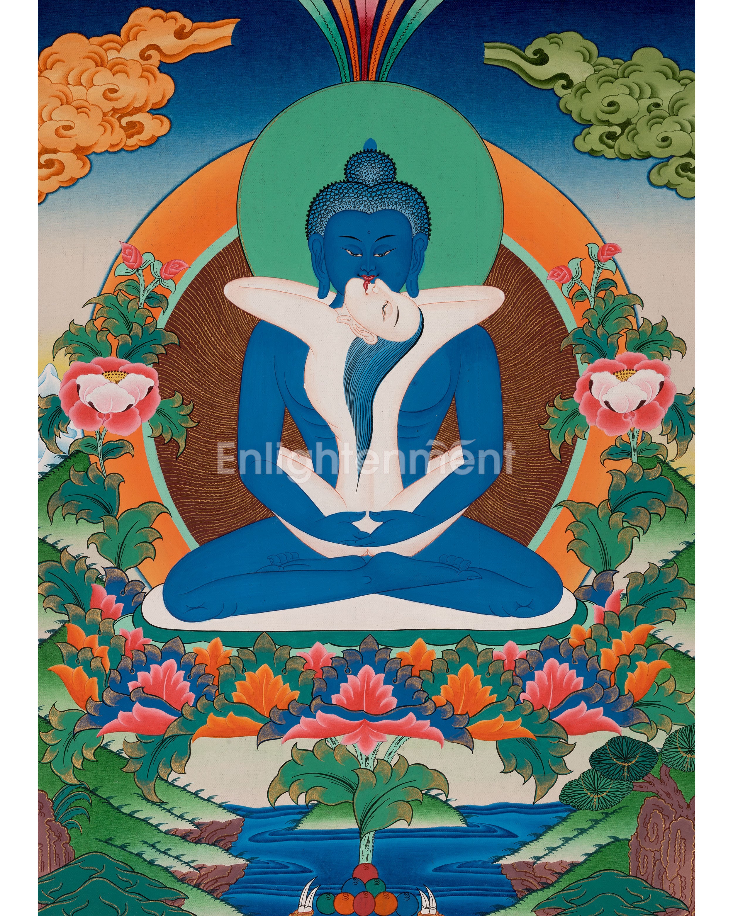 Yab Yum Buddha Thangka | Samantabhadra | Buddhist Artwork