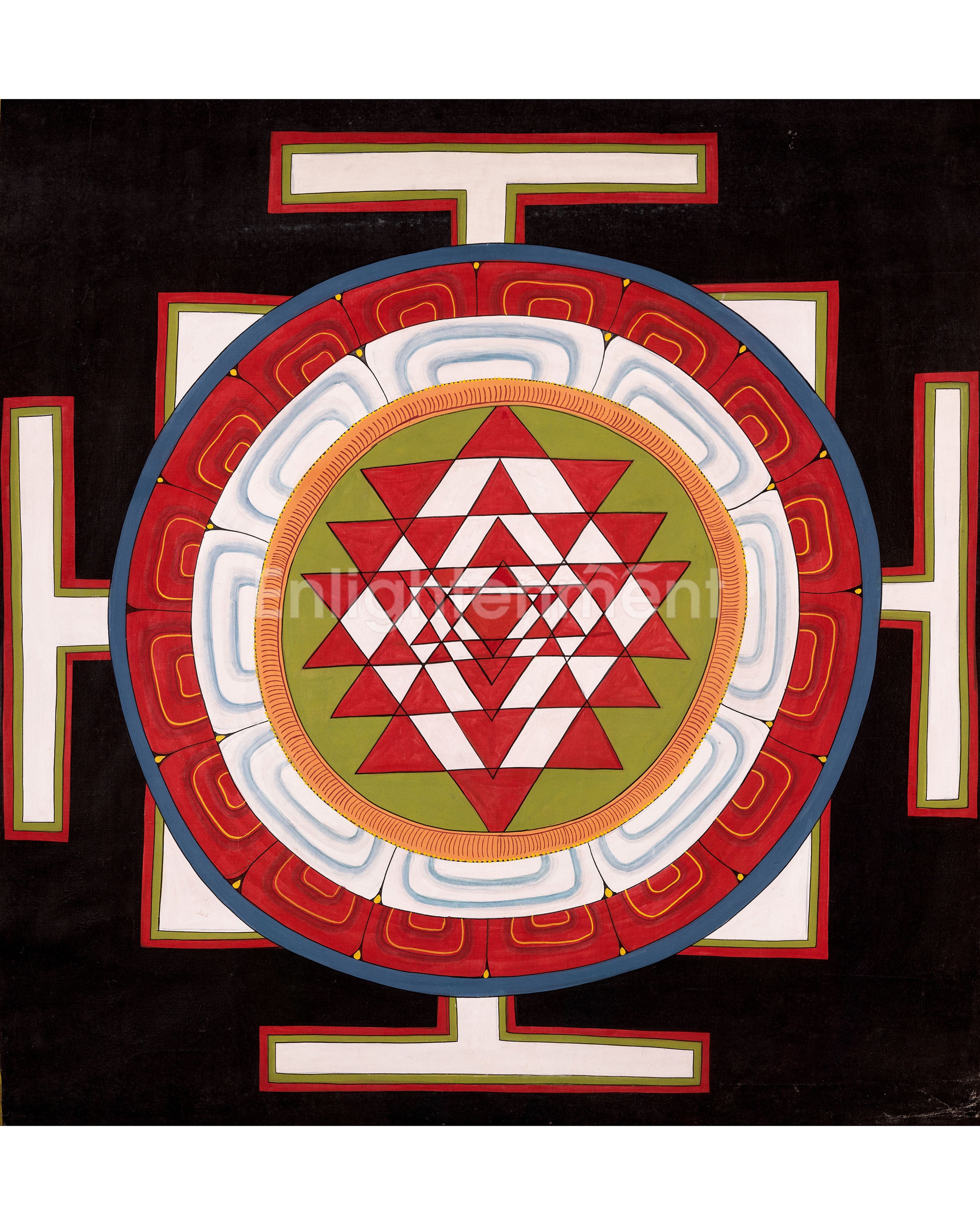 Shree Yantra Mandala Thangka | Meditation Artwork