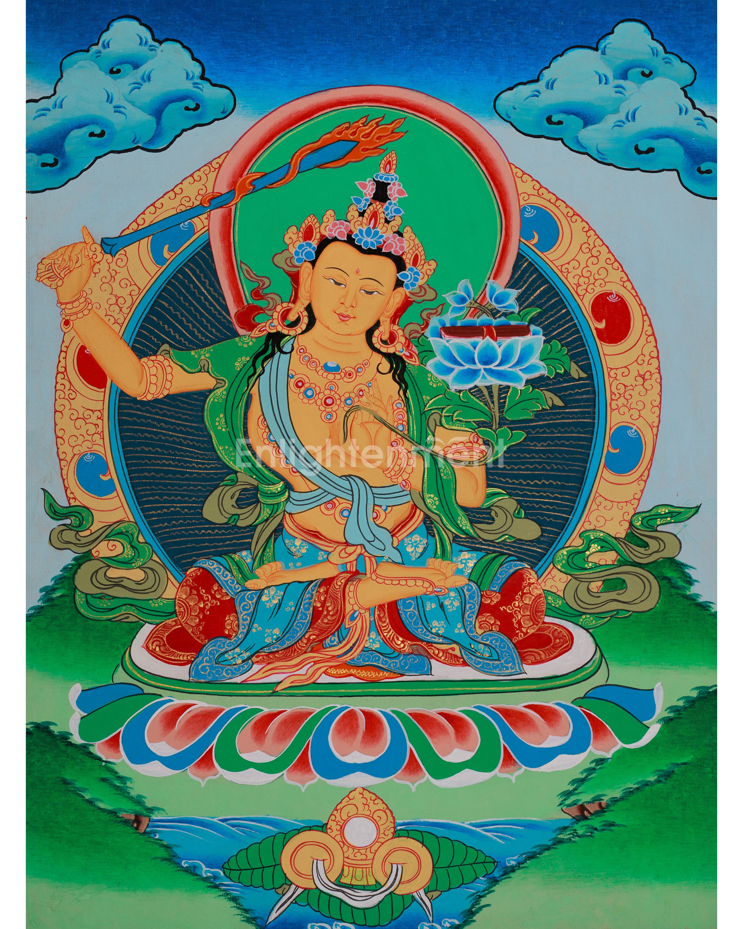 wisdom-deity-manjushri-painting