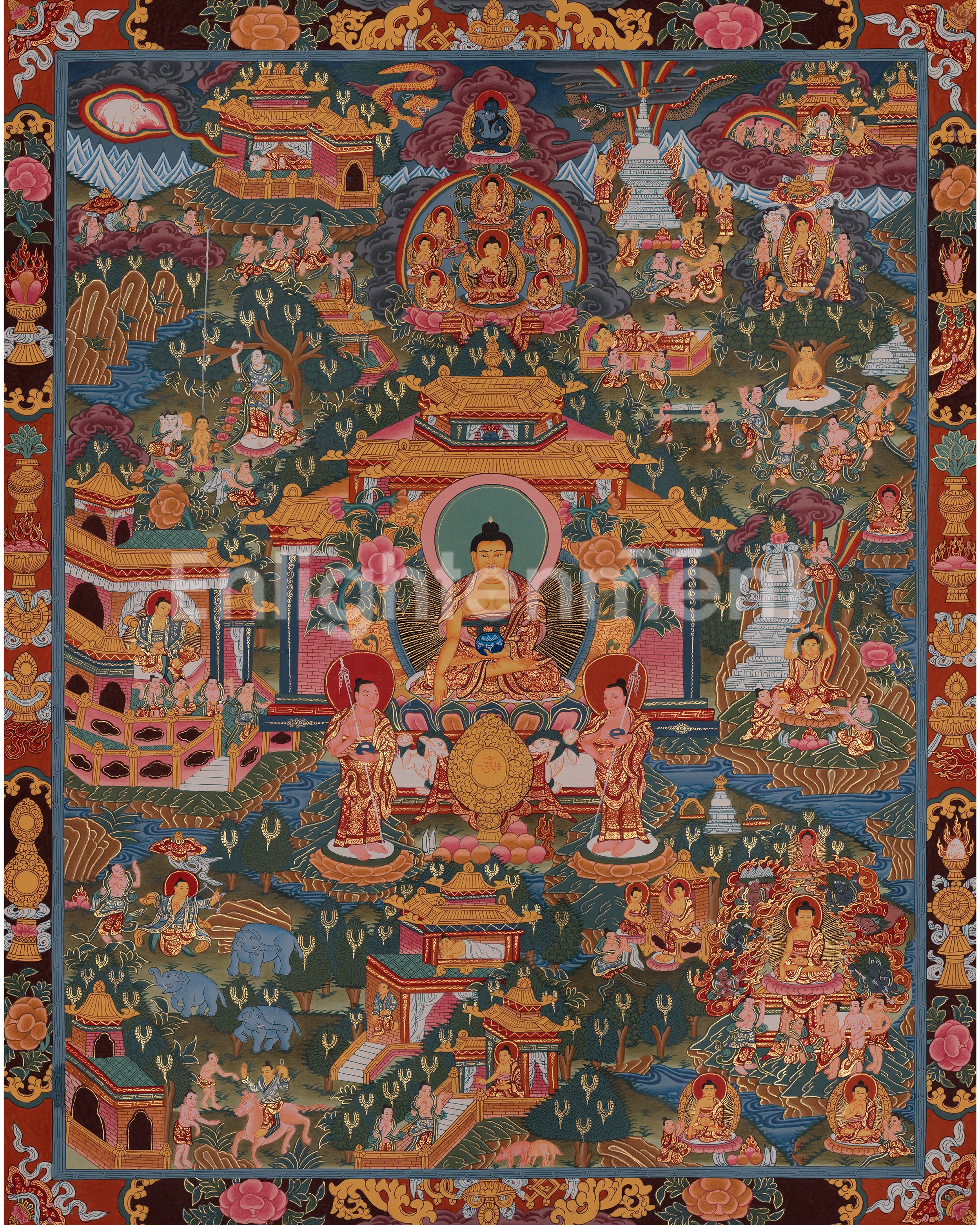 Sacred Buddha Life Story Artwork 