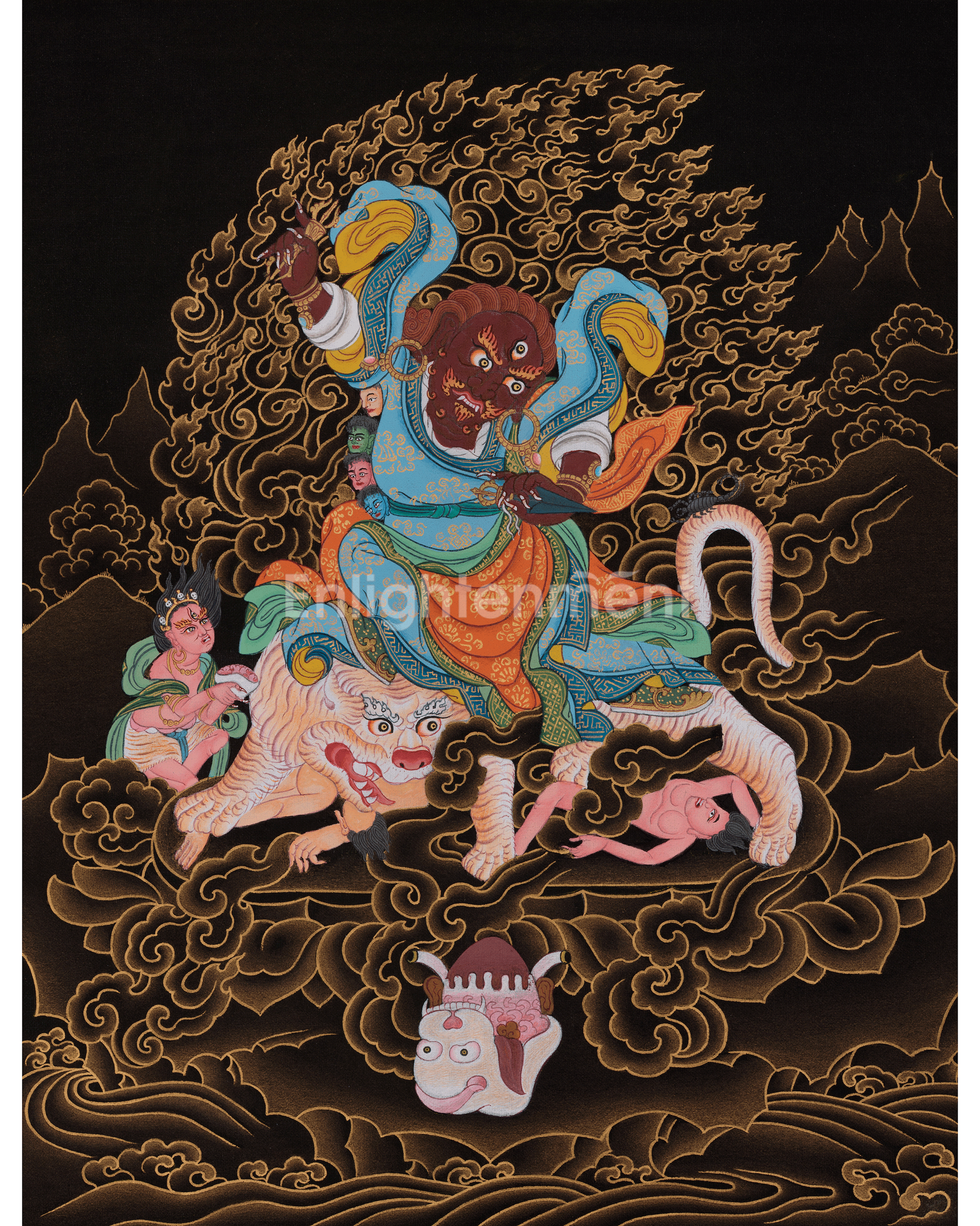 Sacred Dorje Drollo Thangka 
