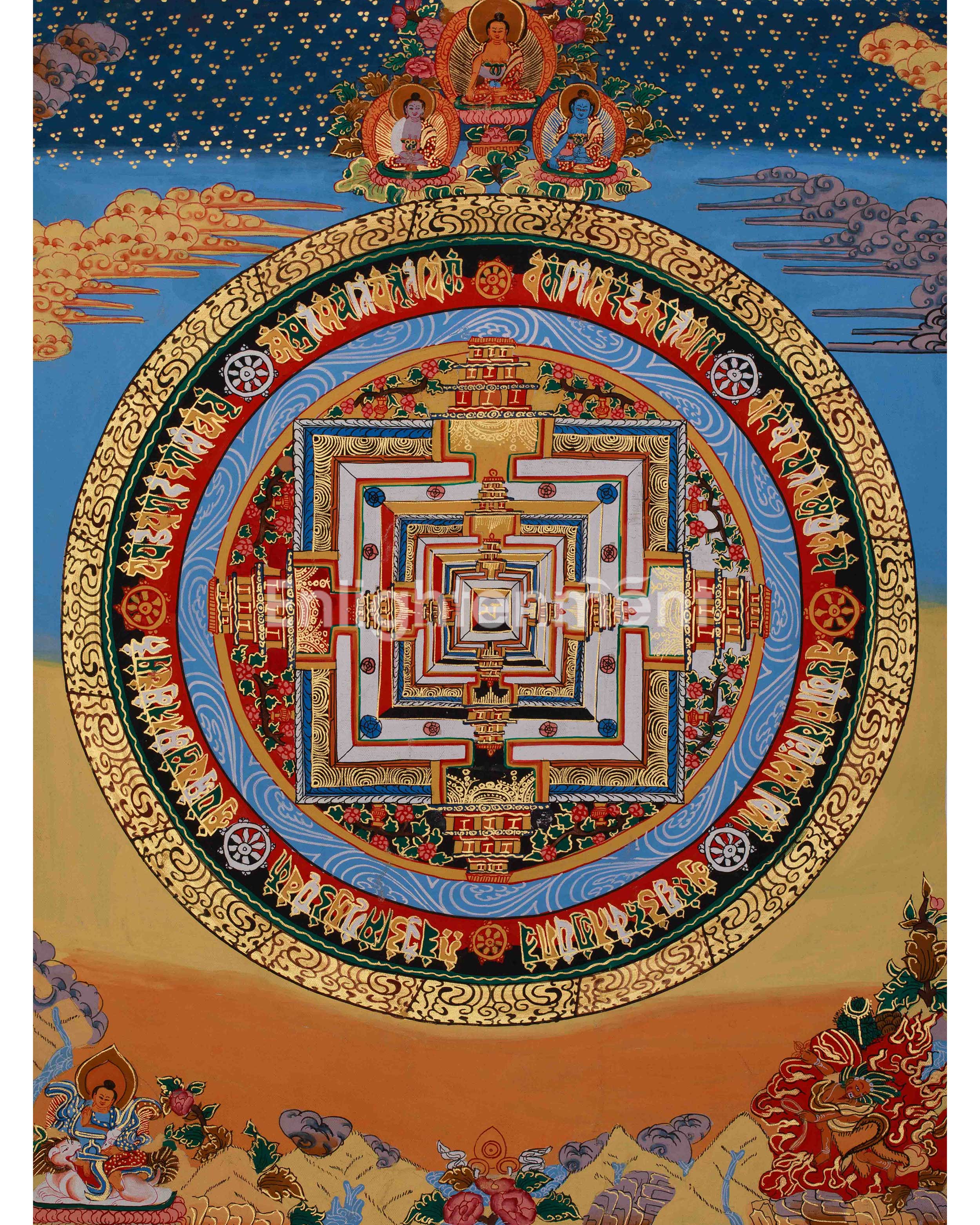 Sacred Kalachakra Mandala Art