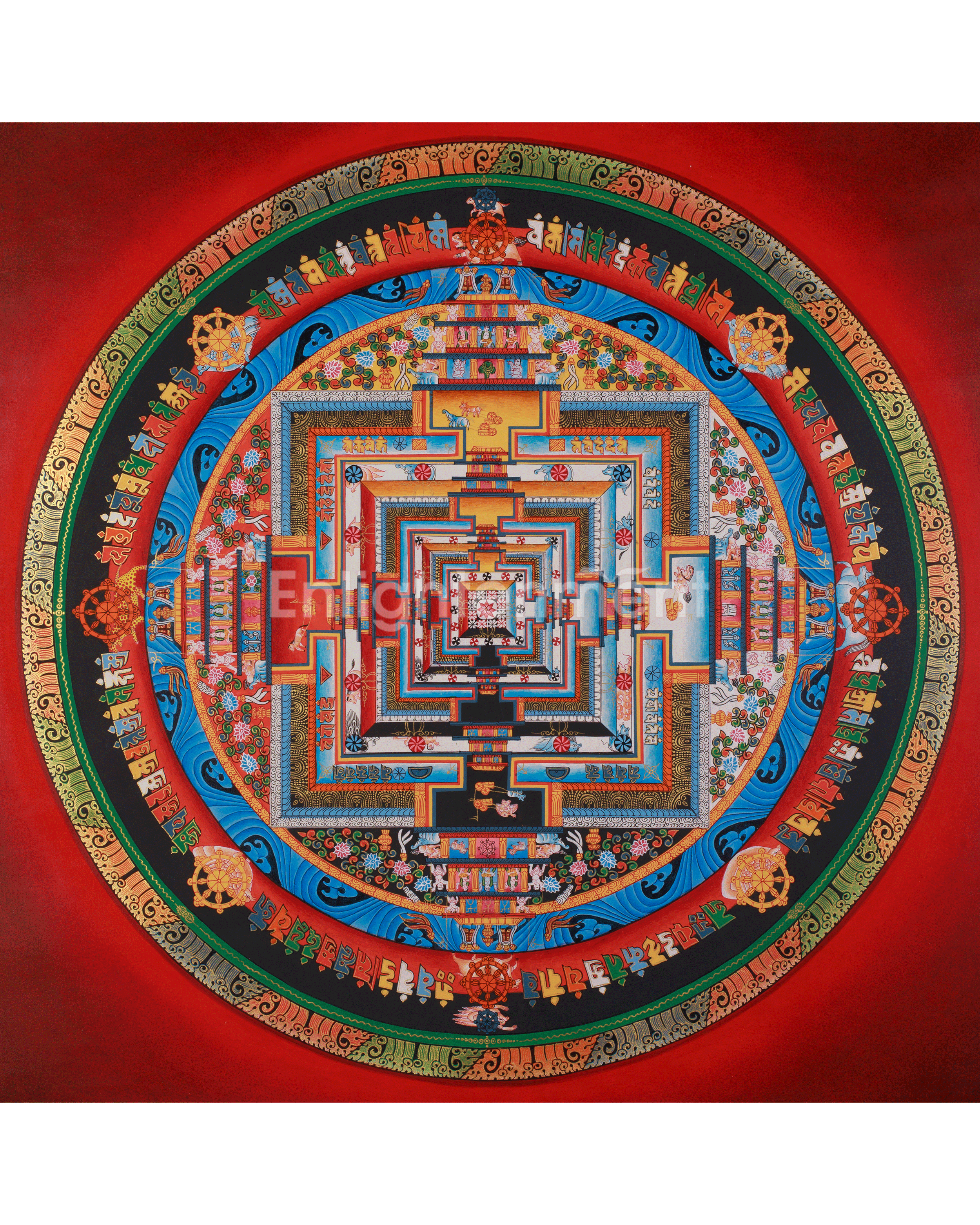 Sacred Kalachakra Mandala Artwork