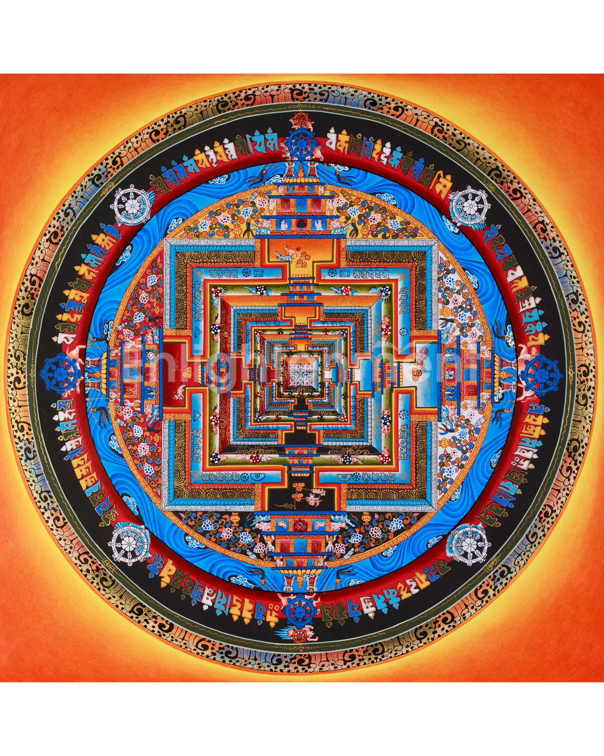 Sacred Kalachakra Mandala Painting 