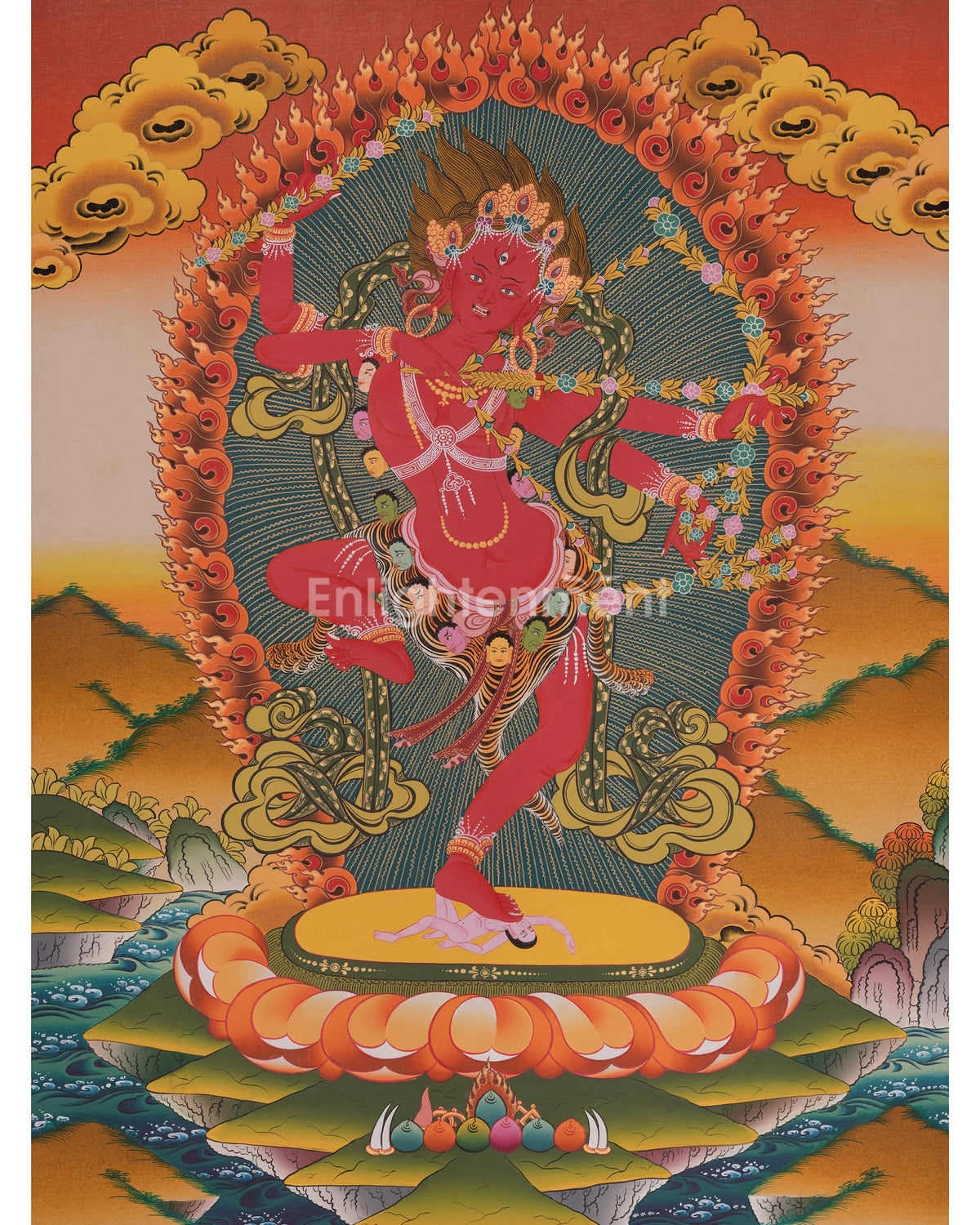 Sacred Kurukulla Thangka